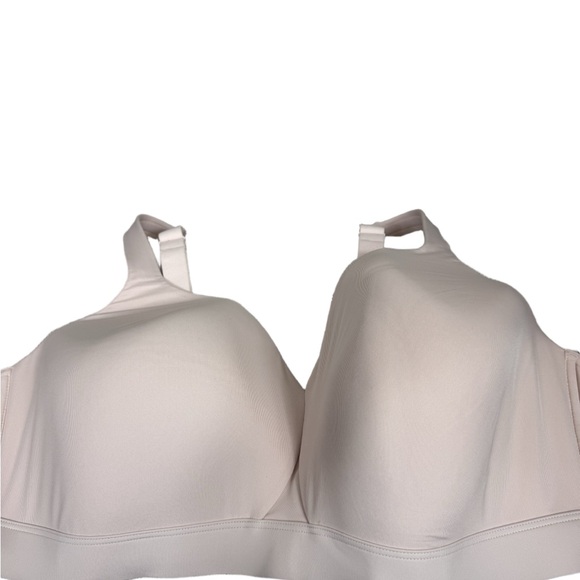 NWT Duluth Trading Co Armochillo Teeluxe pale pink Bra size 42DD - Picture 2 of 9